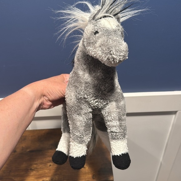 Douglas Cuddle Toy Storm Standing Gray Horse Stuffed Plush vintage - Picture 2 of 12